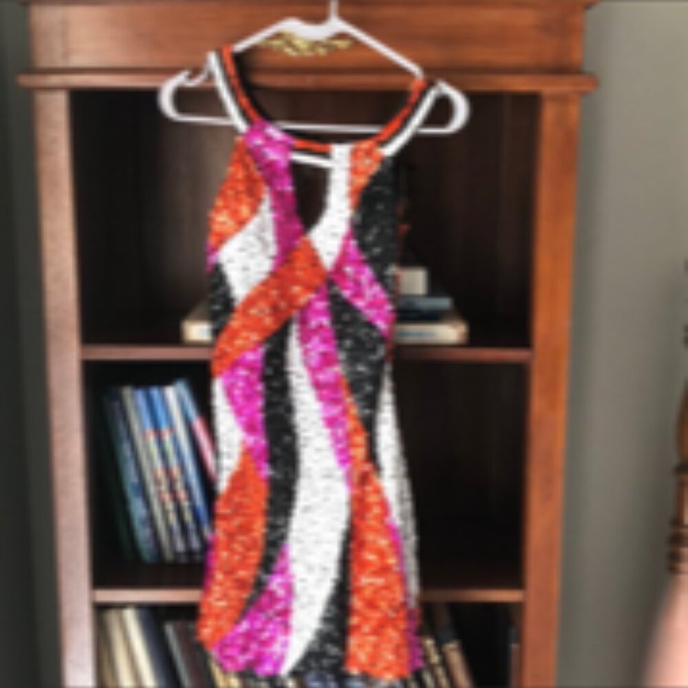 Multi Color sequin dress - Picture 6 of 7
